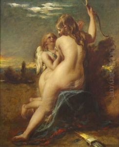 Venus Disarming Cupid by William Etty