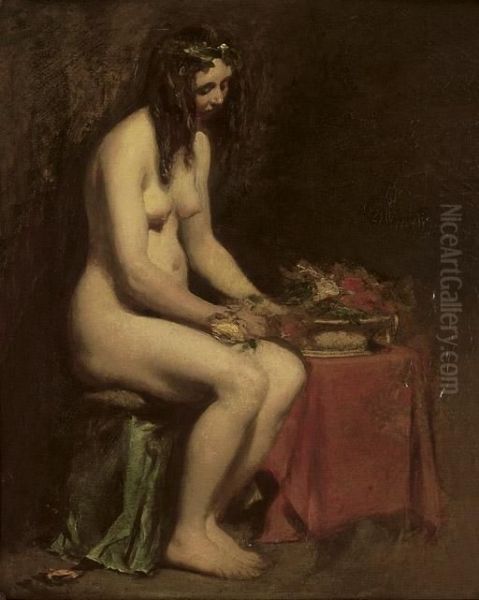 A Seated Female Nude - view 1