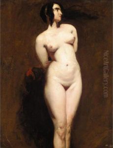 Study Of A Standing Female Nude by William Etty