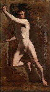 Portrait Of Life Guards-man John Shaw by William Etty