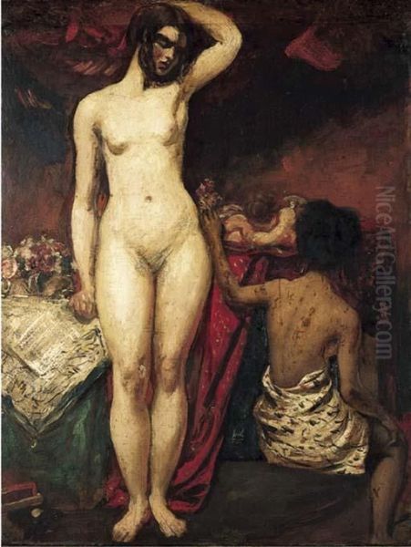 Female Nudes In An Interior - view 1