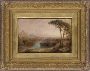 Figures In A Classical Landscape by Anthony Vandyke Copley Fielding