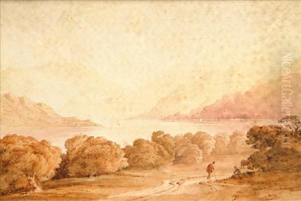 Landscape With Traveller Monochromatic - view 1