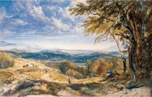 Figures And Cattle In An Extensive Landscape