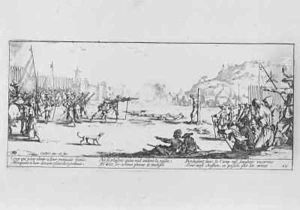 Plate 12 from, 'The Miseries and Misfortunes of War' by Jacques Callot