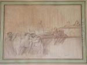 Scene De Tribunal by Jean-Louis Forain
