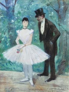 Un Coin Des Coulisses De L""opera by Jean-Louis Forain