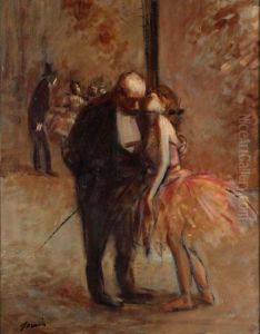 Derriere Les Coulisses by Jean-Louis Forain