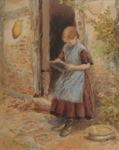 'the Young Scholar';'the Pet Kitten'; 'the Sun Flower' by Myles Birket Foster