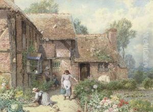 The Young Gardeners by Myles Birket Foster