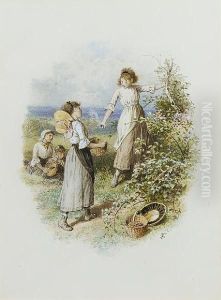 Gathering Blackberries Gathering Blackberries