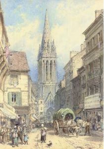 A Street Scene In Northern France