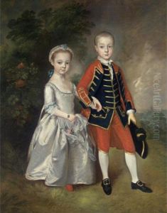 Portrait Of Two Children Of The Bathurst Family by Thomas Gainsborough