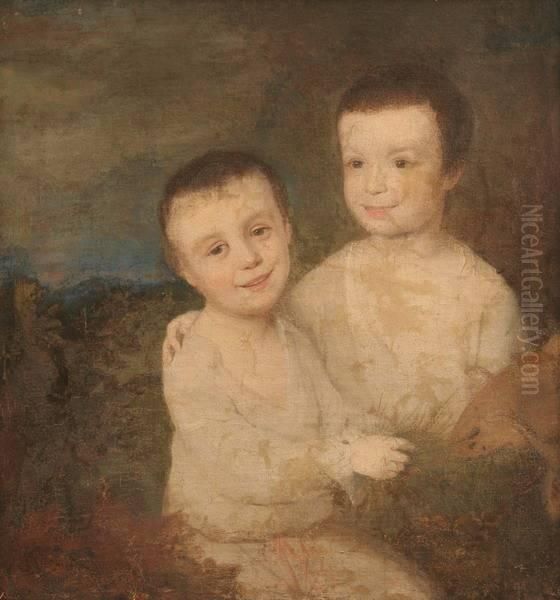 Two Children In White - view 1