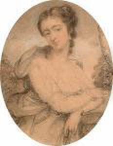 Portrait Of A Young Lady With Blue Eyes by Thomas Gainsborough