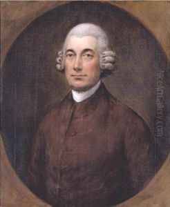 Portrait Of Broughton Maysey, Half Length In A Brown Coat