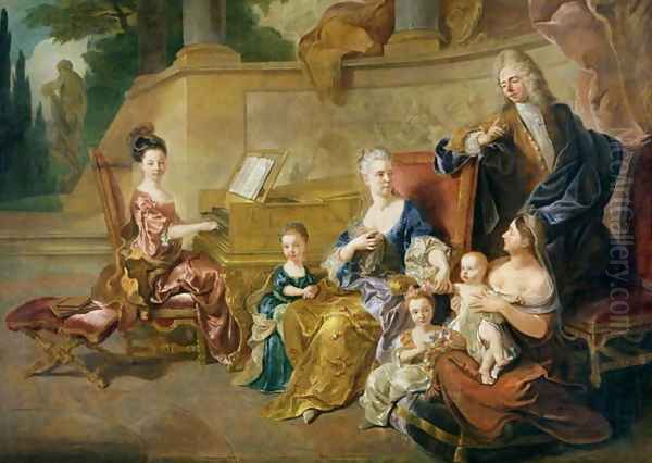 The Franqueville Family, 1711 2 - view 1