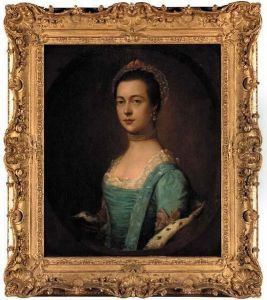 Portrait Of A Lady Said To Be Mrs. William Talbot Baker