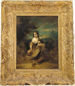 Cottage Girl With Dog And Pitcher by Thomas Gainsborough
