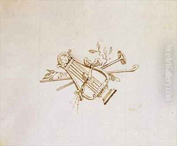 Drawing from Michael Faradays scrapbook 21 - view 1