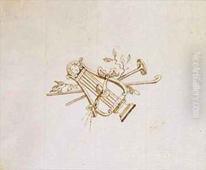 Drawing from Michael Faradays scrapbook 21 by Michael Faraday