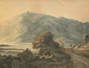 A Horse And Rider In A Derbyshire Landscape