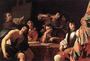 A Gathering of Friends 1640-42 by Eustache Le Sueur
