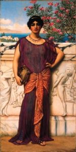 The Tambourine Girl by John William Godward