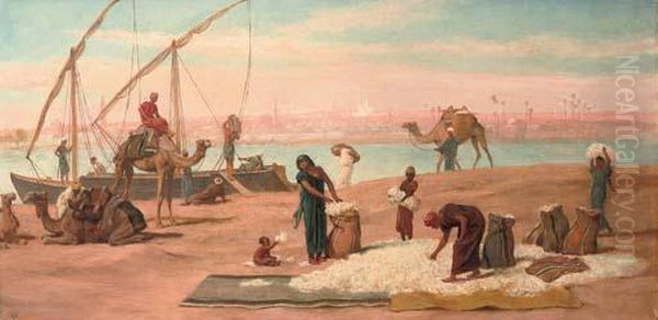 Unloading Cotton On The Nile - view 1