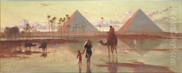 The Pyramids At Gizeh - view 1
