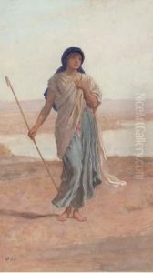 A Bedouin Shepherdess by Frederick Goodall