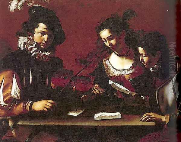 The Concert 1630-40 by Mattia Preti