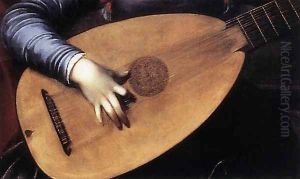 Saint Cecilia and the Angel (detail) c. 1610 by Carlo Saraceni