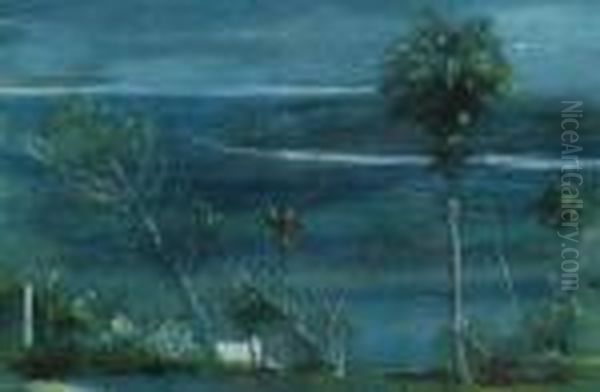 Moonlight At Fort Antonio Jaimaca [sic] - view 1