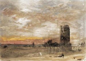 The Campagnia And Roman Sentinal by Albert Goodwin