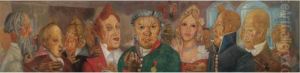 The Inspector General, Circa 1935 by Boris Dmitrievich Grigoriev