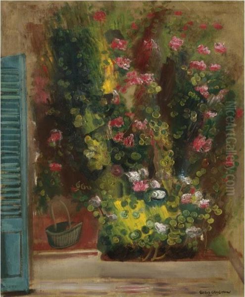 Flowers On The Window Ledge - view 1