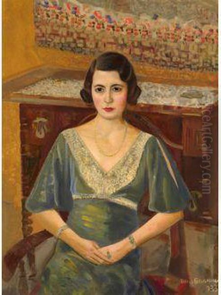 Lady In A Green Dress - view 1