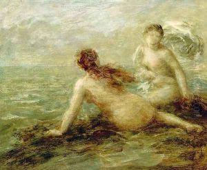 Bathers by the Sea by Ignace Henri Jean Fantin-Latour