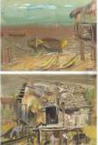 Two Views Of Chile by Boris Dmitrievich Grigoriev