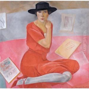Portrait Of A Lady by Boris Dmitrievich Grigoriev