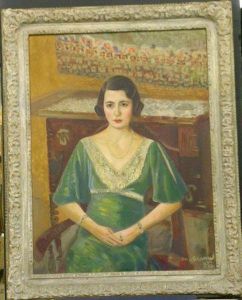 Portrait Of Seated Woman by Boris Dmitrievich Grigoriev
