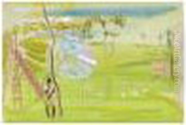 Black Girl By The Tree - view 1