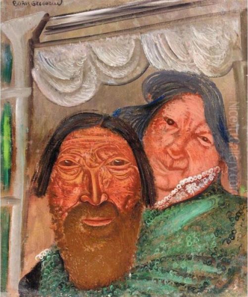Two Faces At A Window - view 1
