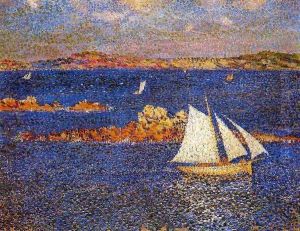 Near the Rocks of Per-Kiridec by Theo van Rysselberghe