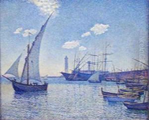 Port of Cette Les Tartanes by Theo van Rysselberghe