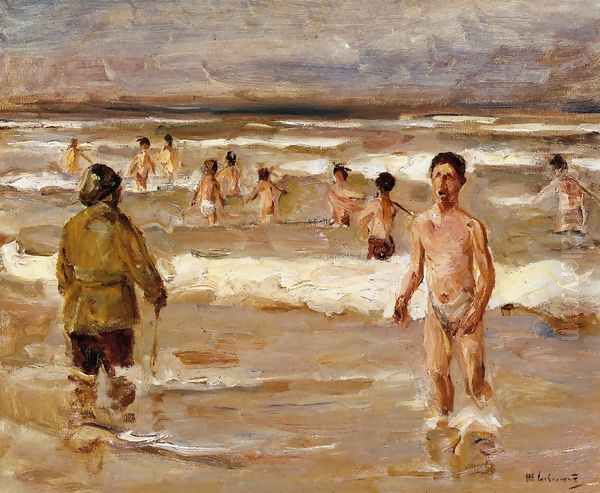 Children Bathing in the Sea - view 1