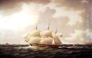 H.M.S. Minerva by Thomas Buttersworth