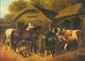 Farmyard Friends by John Frederick Herring Snr
