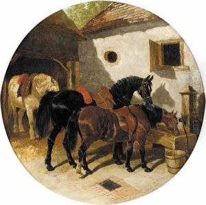 The Farmyard by John Frederick Herring Snr